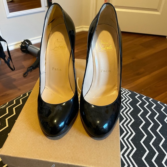 Authentic Christian Louboutins in Black Patent Leather - Picture 3 of 6